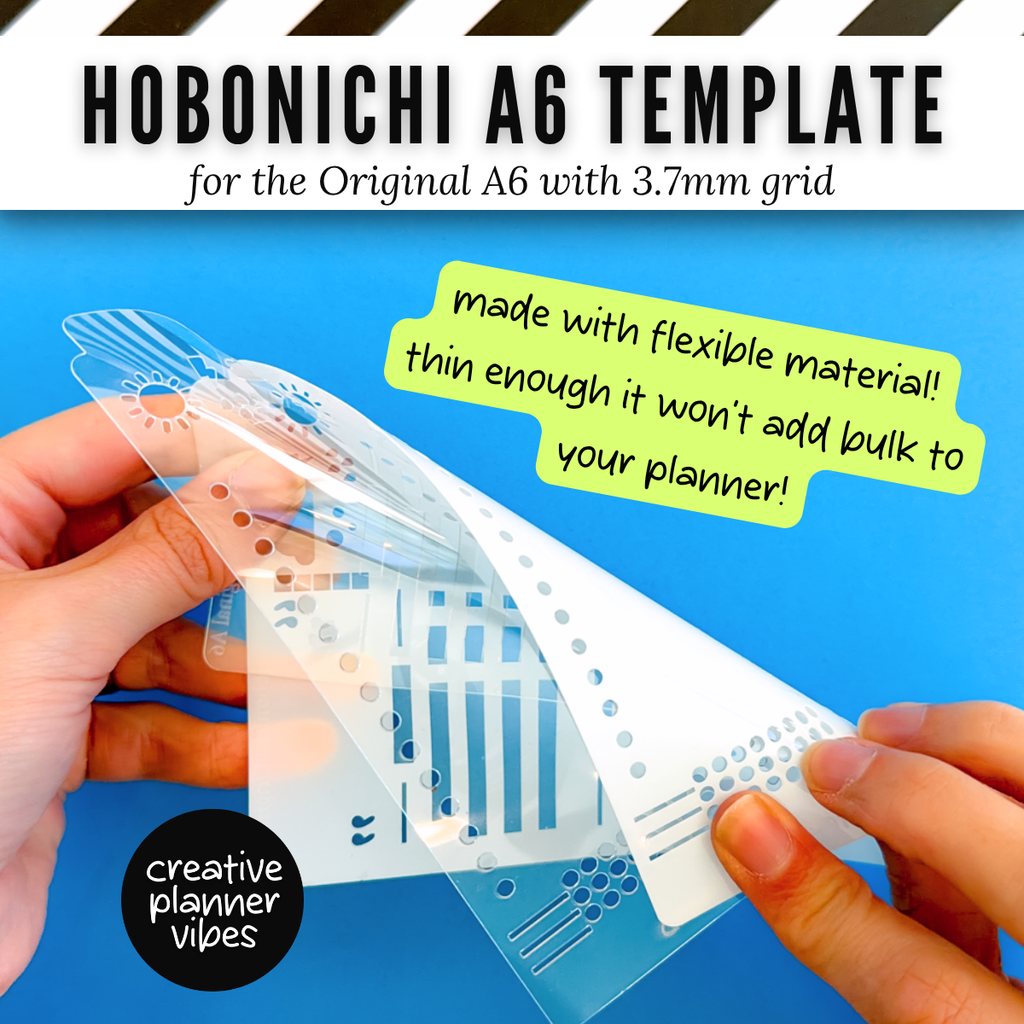 Hobonichi Original A6 Full Page Template Stencil image 1