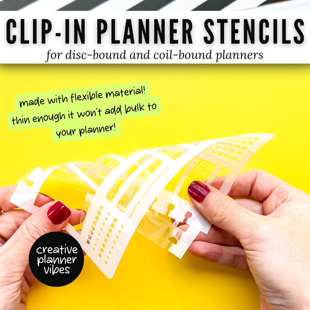Clip-in Planner Stencils image 1
