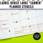 Laurel Denise Large "Carmen" Planner Stencils image 7