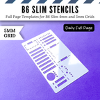 B6 Slim | 4mm and 5mm Full Page Templates & Stencils image 6