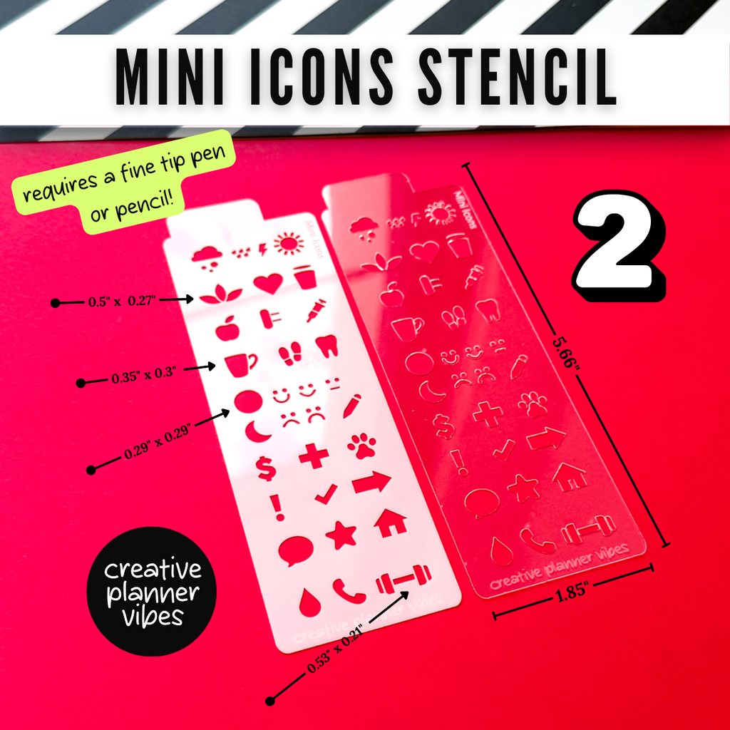 Icons and Borders Stencils image 18