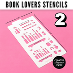 Book Lover's Reading Log Stencil image 15