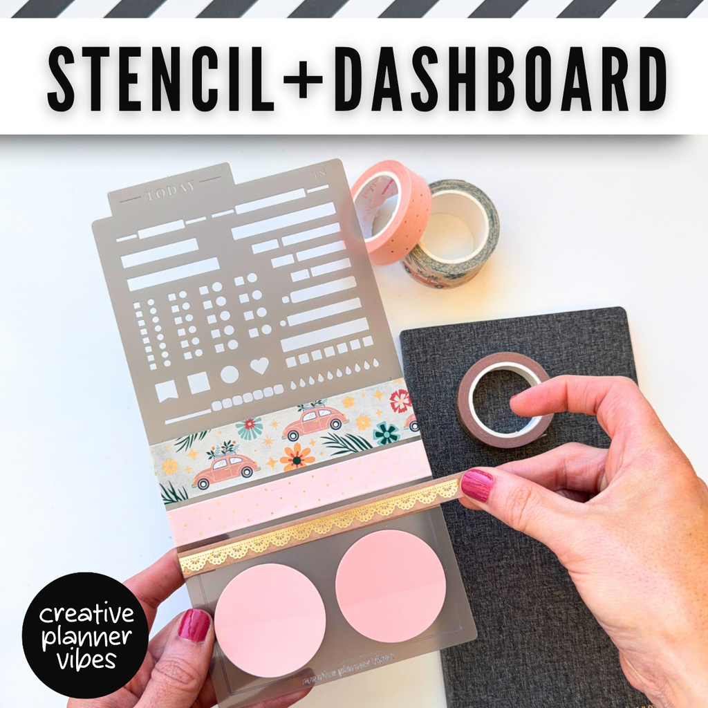 Stencil + Dashboard | Hobonichi Weeks & Cousin, A5, TN, B6 Planners, Journals and Notebooks image 0