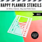 Happy Planner Stencils in Mini, Classic, Big, and Folio Sizes image 5