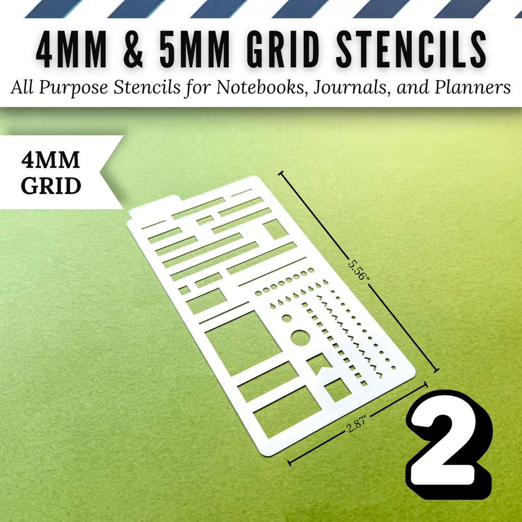 4mm and 5mm Grid All Purpose Stencils image 3