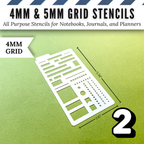 4mm and 5mm Grid All Purpose Stencils image 3